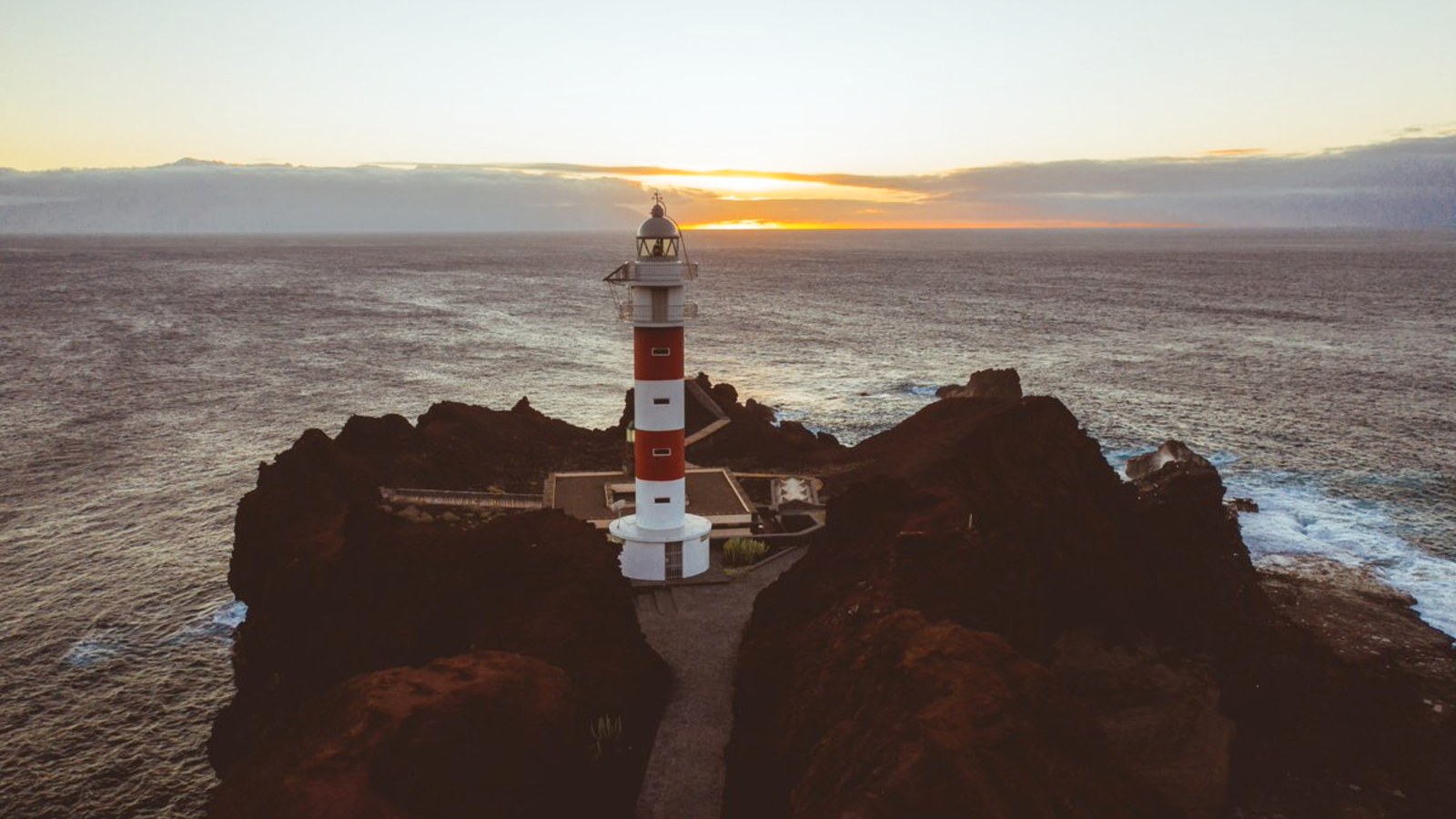 Sunset at Faro de Teno lighthouse